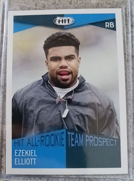 2016 Sage HIT All-Rookie Team Prospect #59 Ezekiel Elliott — front