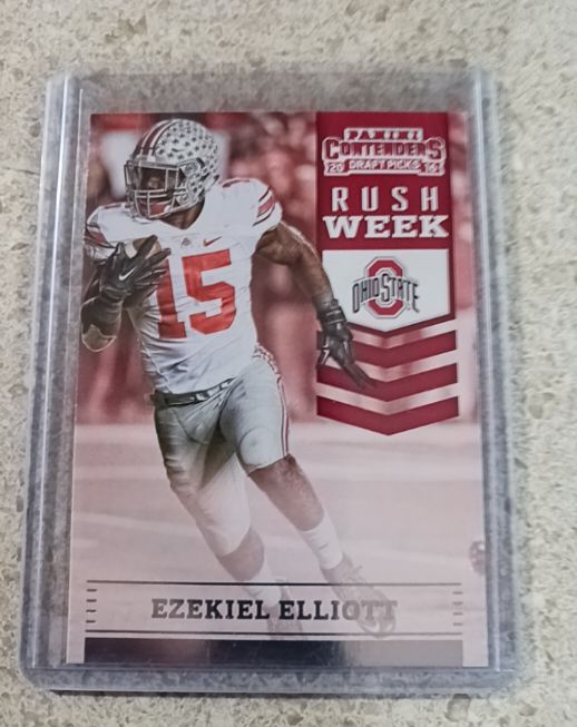 2016 Panini Contenders Draft Picks Rush Week #1 Ezekiel Elliott — front