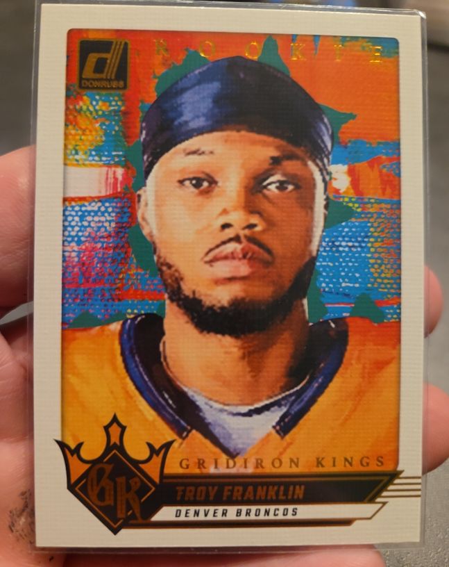 2024 Panini Donruss #18 Troy Franklin Rookie Gridiron Kings — front