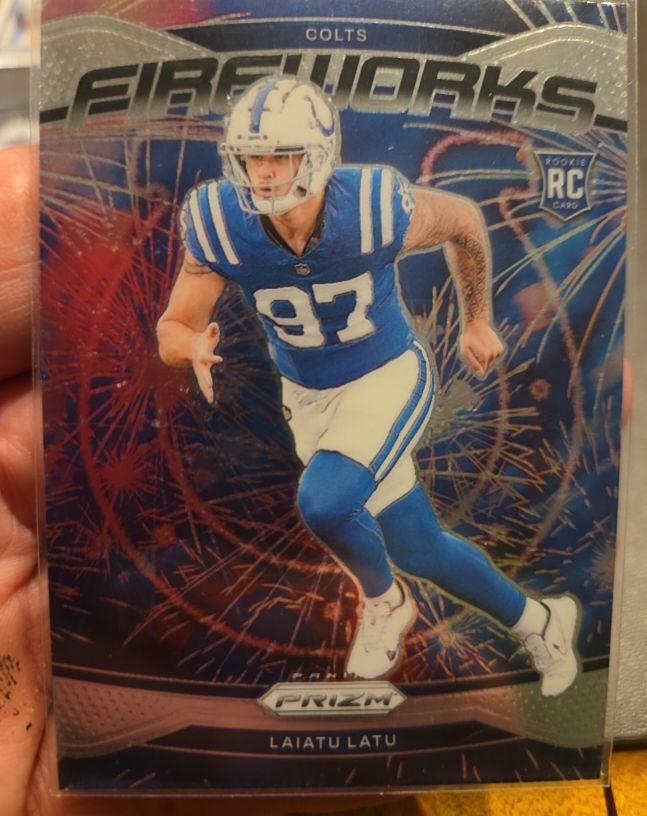 2024 Panini Prizm Fireworks #17 Laiatu Latu — front