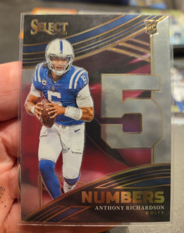 2023 Panini Select Select Numbers #NMB-ARI Anthony Richardson — front