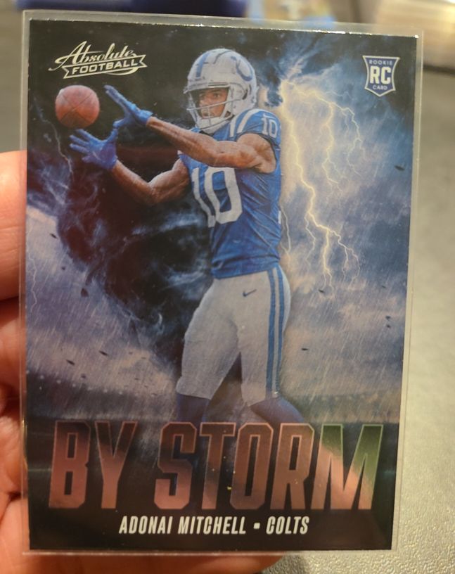 2024 Panini Absolute By Storm #BS-AML Adonai Mitchell — front