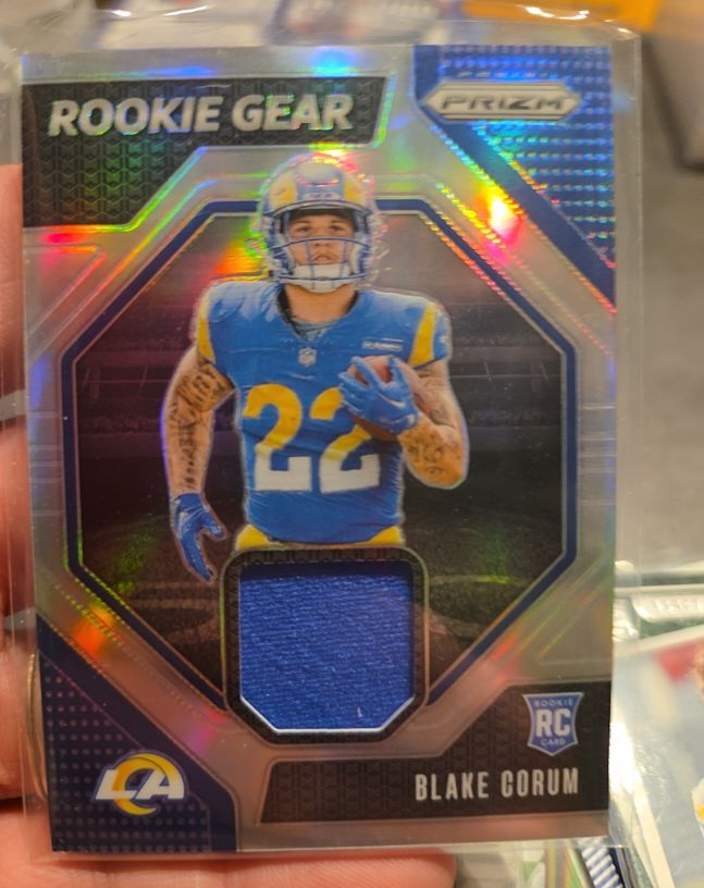 2024 Panini Prizm #RG-BCM Blake Corum Rookie Gear Patch — front
