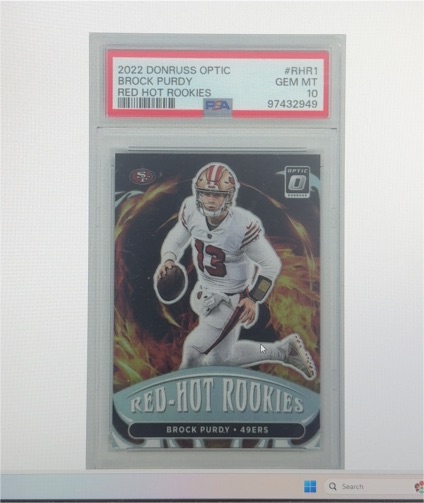 2022 Donruss Optic #RHR1 Brock Purdy Red Hot Rookies — front