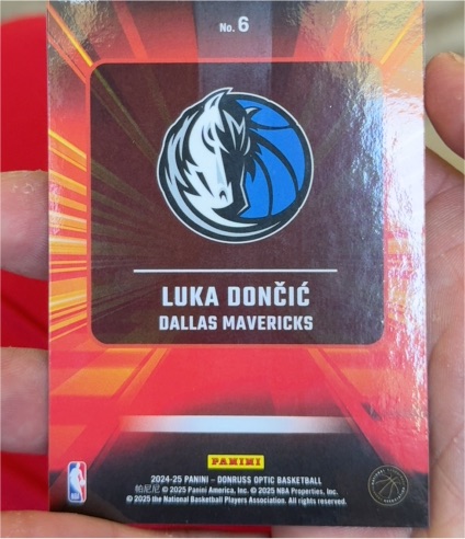 2024-25 Panini Donruss Optic Basketball #6 Luka Dončić — front
