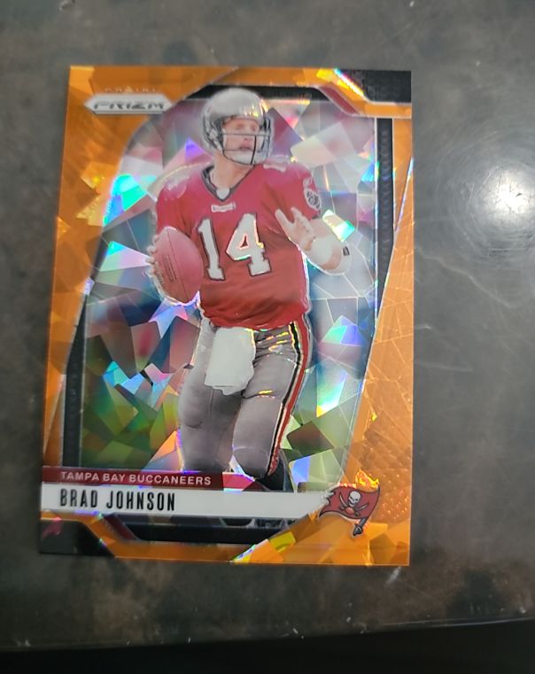 2024 Panini Prizm Orange Laser #14 Brad Johnson — front