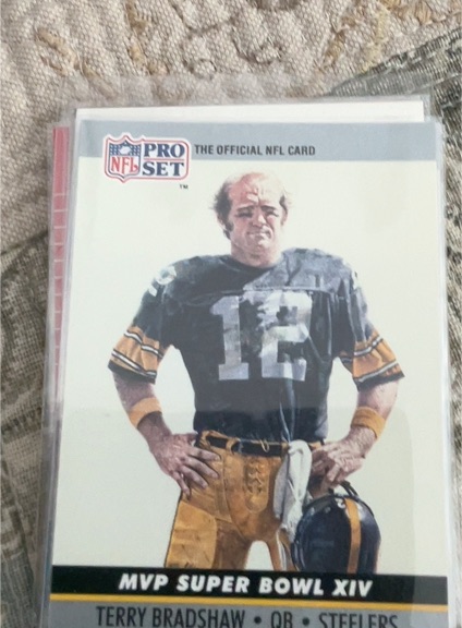 1990 Pro Set #14 Terry Bradshaw Super Bowl MVP — front