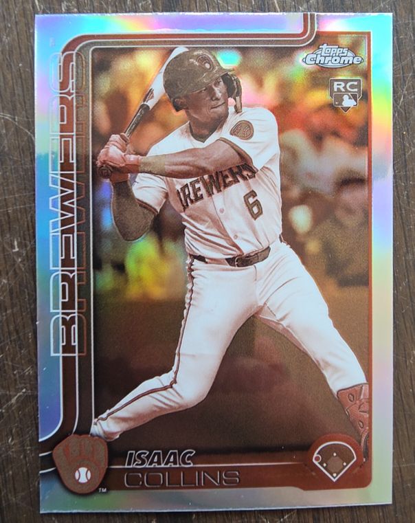 2025 Topps Chrome #92 Isaac Collins — front
