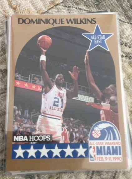 1990-91 NBA Hoops #12 Dominique Wilkins — front