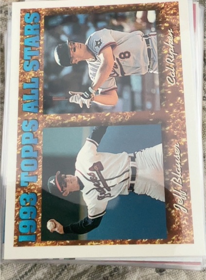 1994 Topps #387 Jeff Blauser / Cal Ripken Jr. — front