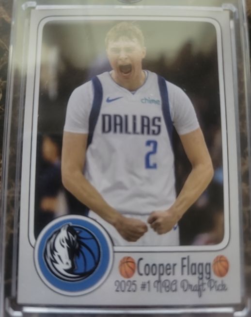 2025 Custom Cooper Flagg #1 1980 Draft Pick — front