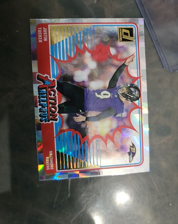 2024 Donruss #9 Justin Tucker Action All-Pros Baltimore Ravens — front