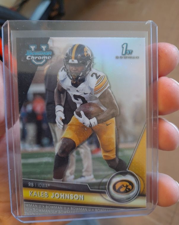 2023 Bowman University Chrome #61 Kaleb Johnson — front