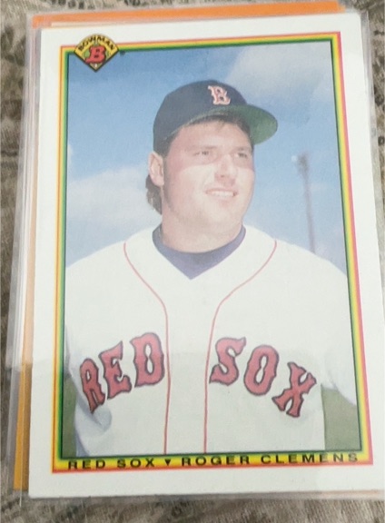 1990 Bowman #268 Roger Clemens Boston Red Sox — front