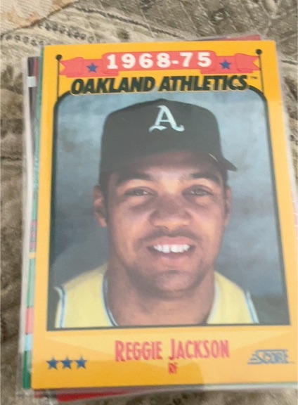 1988 Score #500 Reggie Jackson Oakland Athletics — front