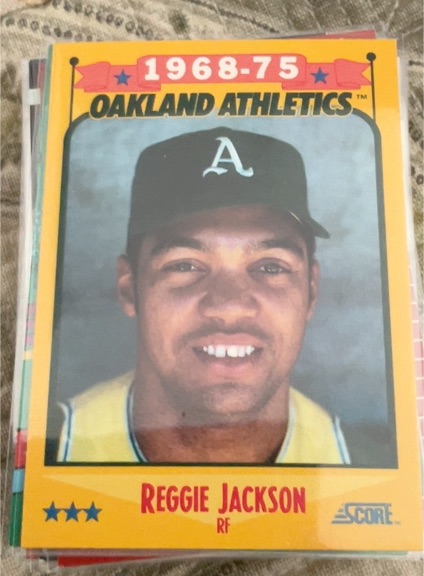 1988 Score #500 Reggie Jackson — front