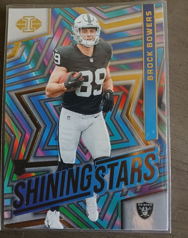 2024 Panini Illusions #7 Brock Bowers Shining Stars — front