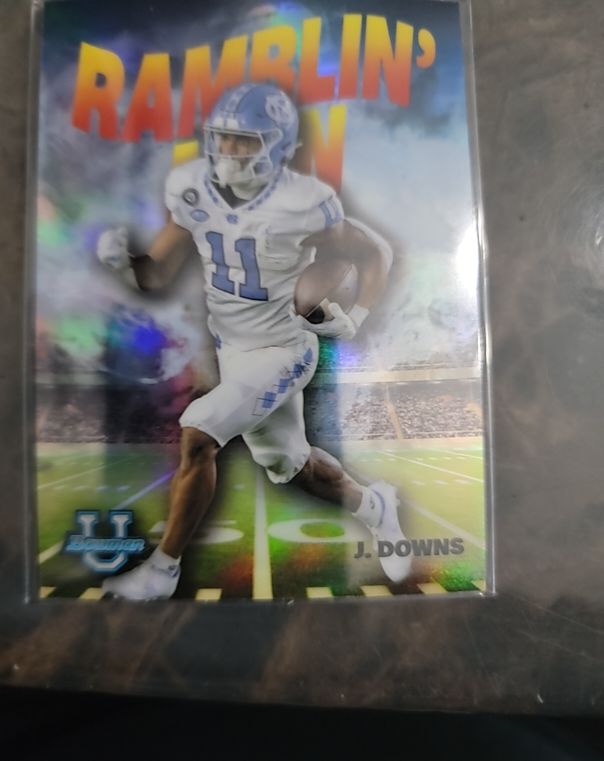 2022 Bowman Chrome University #RM-10 Josh Downs Ramblin Man — front