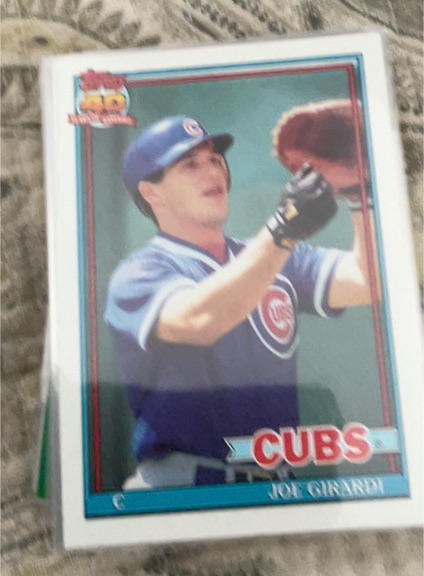 1991 Topps #214 Joe Girardi — front