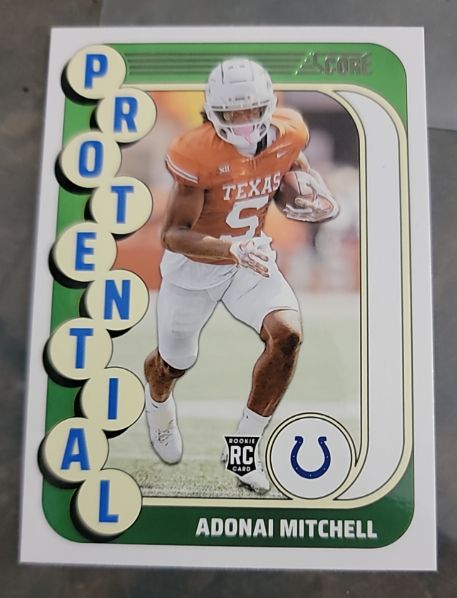 2024 Panini Score #25 Adonai Mitchell Protential Rookie — front