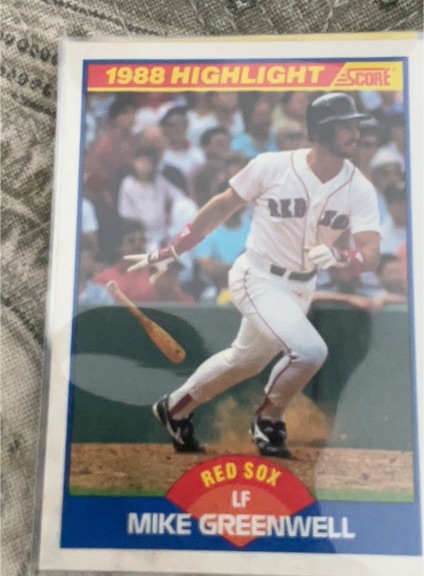 1989 Score #659 Mike Greenwell — front