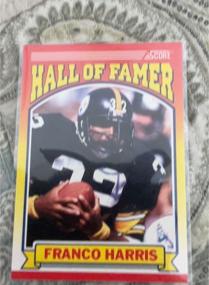1990 Score #595 Franco Harris — front