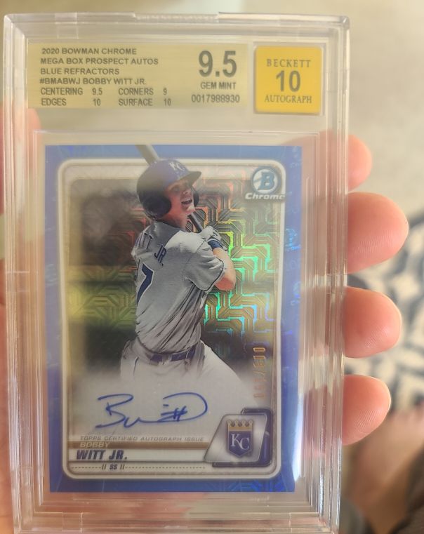 2020 Bowman Chrome Mega Box #BMA-BWJ Bobby Witt Jr. — front