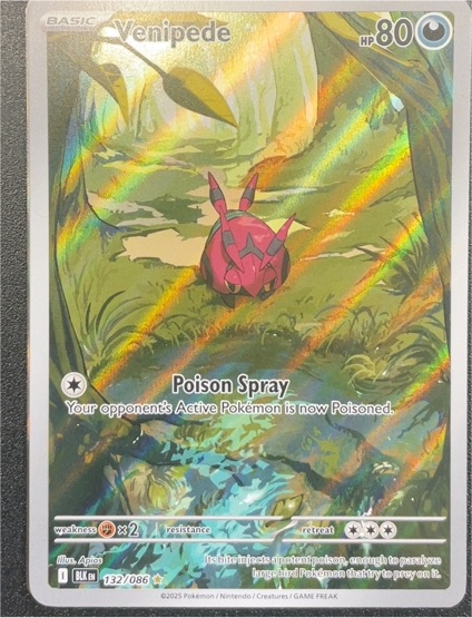 2025 Pokémon Scarlet & Violet #132 Venipede — front