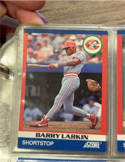 1988 Score #308 Barry Larkin — front