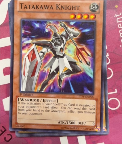Yu-Gi-Oh! 1st Edition LTGY-EN005 Tatakawa Knight — front