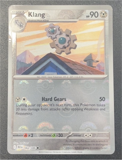 2025 Pokémon Scarlet & Violet Black Bolt #062 Klang — front