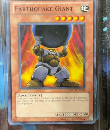 Yu-Gi-Oh! DREV-EN001 Earthquake Giant — front