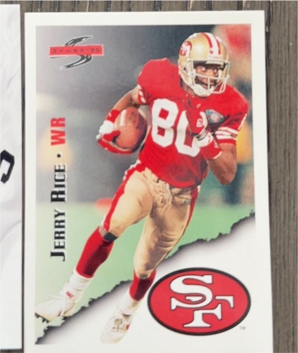 1995 Score #3 Jerry Rice — front