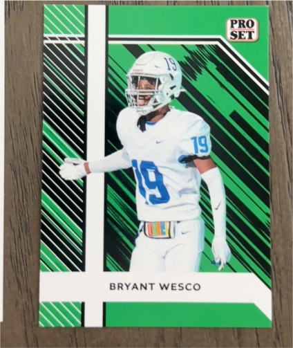 1991 Pro Set #19 Bryant Wesco — front