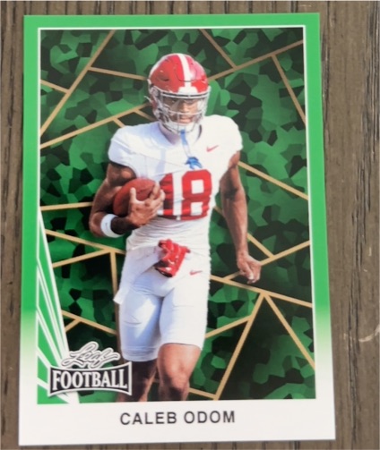 2024 Leaf Football Caleb Odom — front