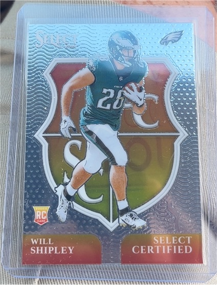 2024 Panini Select #20 Will Shipley Select Certified Rookie — front
