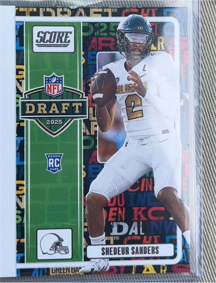 2025 Panini Score NFL Draft #2 Shedeur Sanders — front