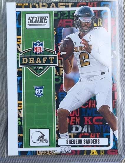 2025 Panini Score NFL Draft #2 Shedeur Sanders — front