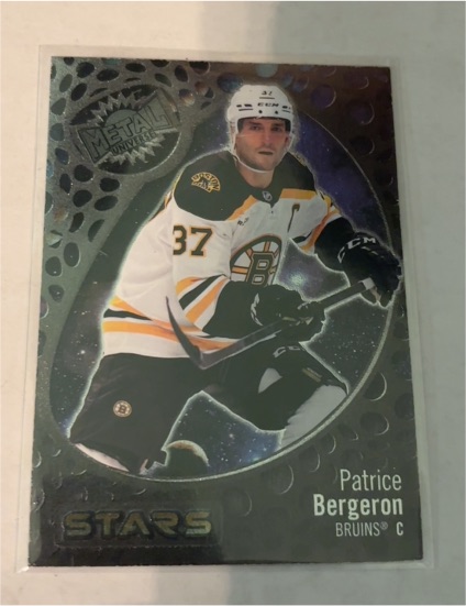 2022-23 Skybox Metal Universe Stars Patrice Bergeron — front