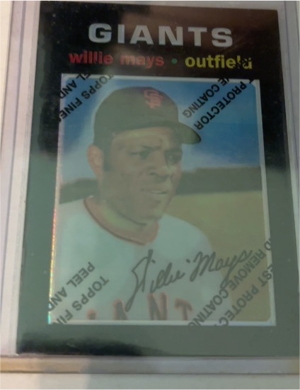 1996 Topps Finest #25 Willie Mays — front