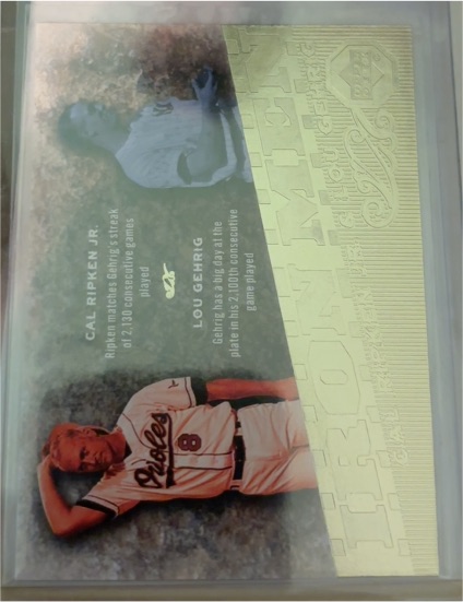2007 Upper Deck #IM23 Cal Ripken Jr. / Lou Gehrig Iron Men — front