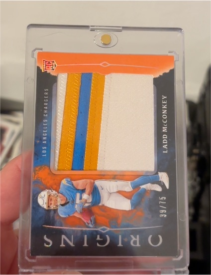 2024 Panini Origins Rookie Jumbo Jersey #RJA-LMC Ladd McConkey — front