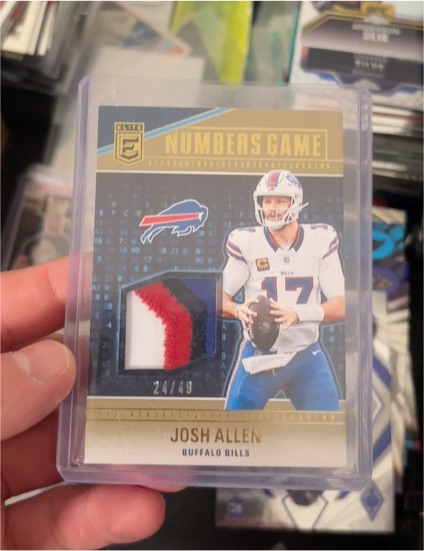 2024 Panini Donruss Elite Numbers Game #NG-JAL Josh Allen — front