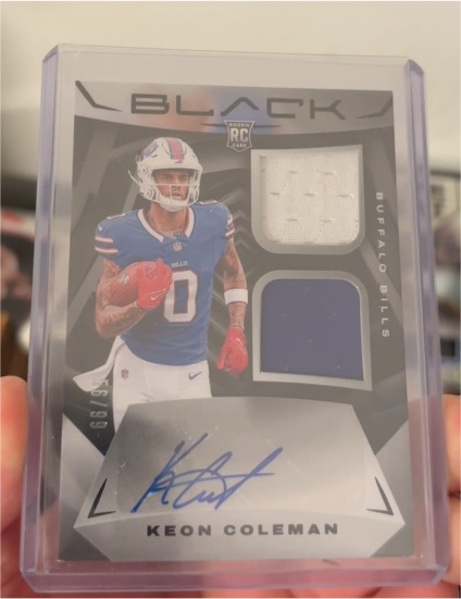 2024 Panini Black #RSM-10 Keon Coleman — front