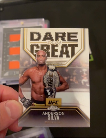 2025 Topps Chrome UFC Dare to be Great #DBG-1 Anderson Silva — front