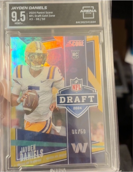 2024 Panini Score NFL Draft #3 Jayden Daniels — front