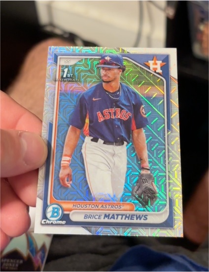 2024 Bowman Chrome #BCP-69 Brice Matthews — front