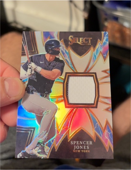 2024 Panini Select Sparks Patch #SPK-SJ Spencer Jones — front