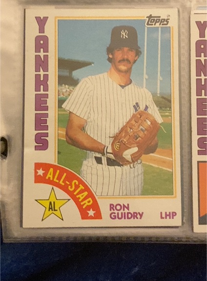 1984 Topps #406 Ron Guidry — front