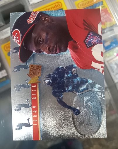 1995 Fleer Metal Platinum Portraits #6 Jerry Rice — front